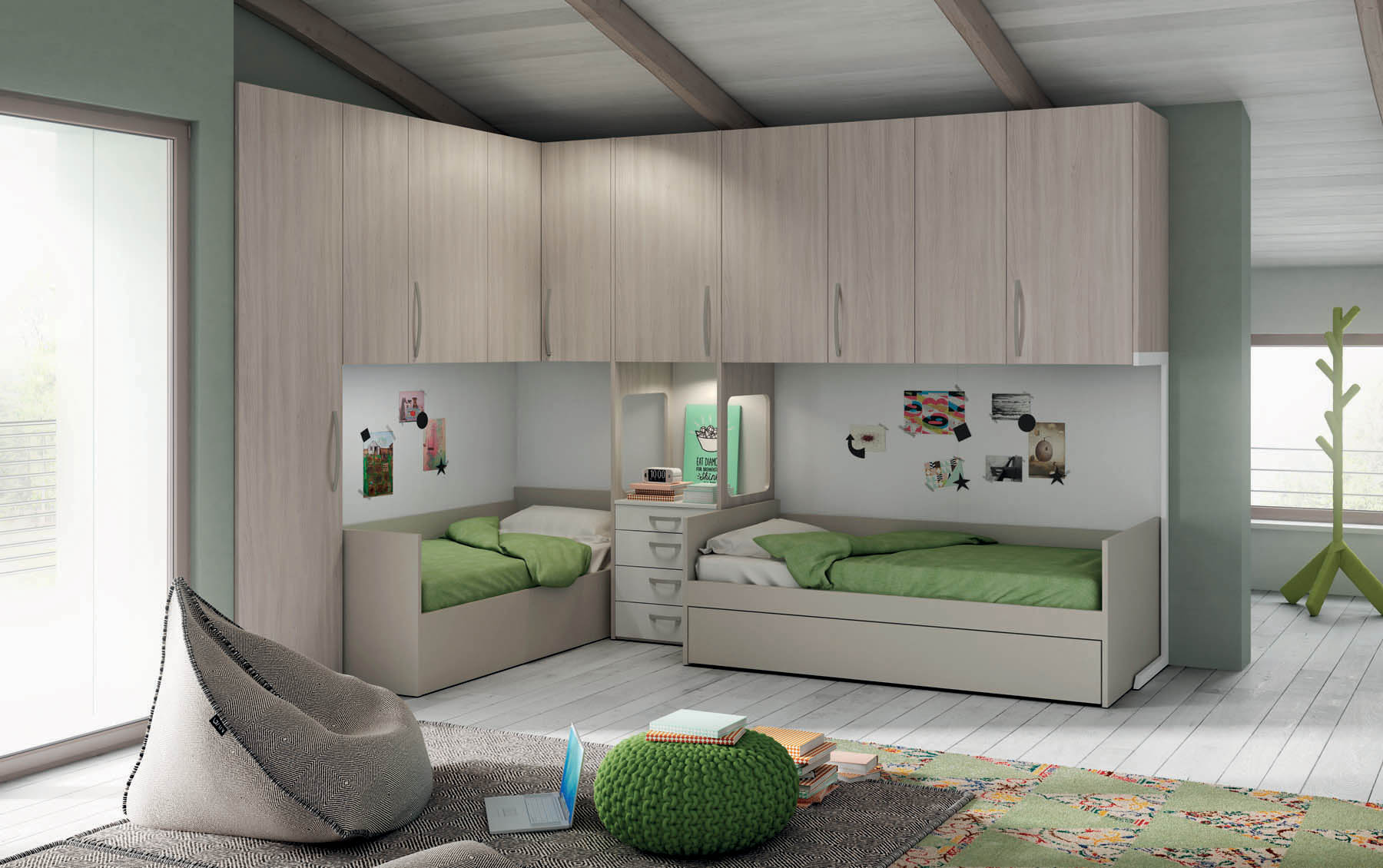 Camere e camerette a ponte per bambini - Mistral Camere e camerette a ponte per bambini - Mistral